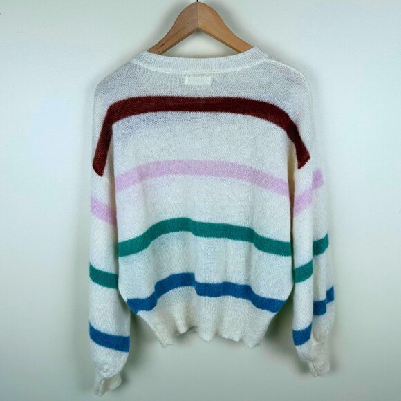 Anine Bing Striped Mohair Blend Sweater | Size Small - Picture 5 of 7